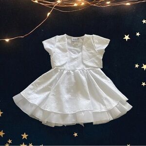 SHANIL-TWO PIECE WHITE DRESS-3T